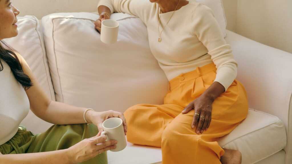 Relaxed Conversation in a Chair