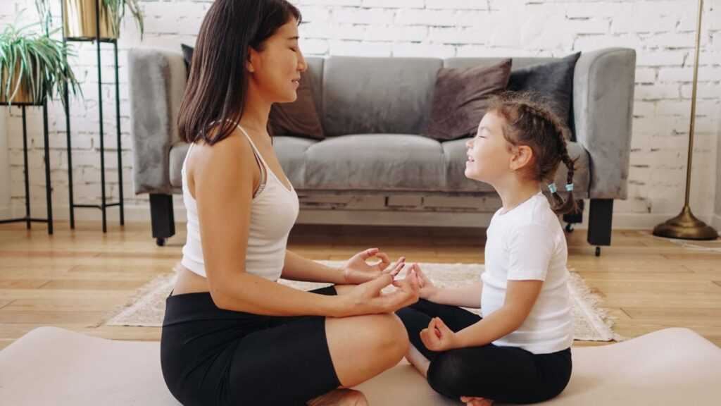 Teaching Meditation to Daughter